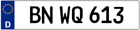 Trailer License Plate